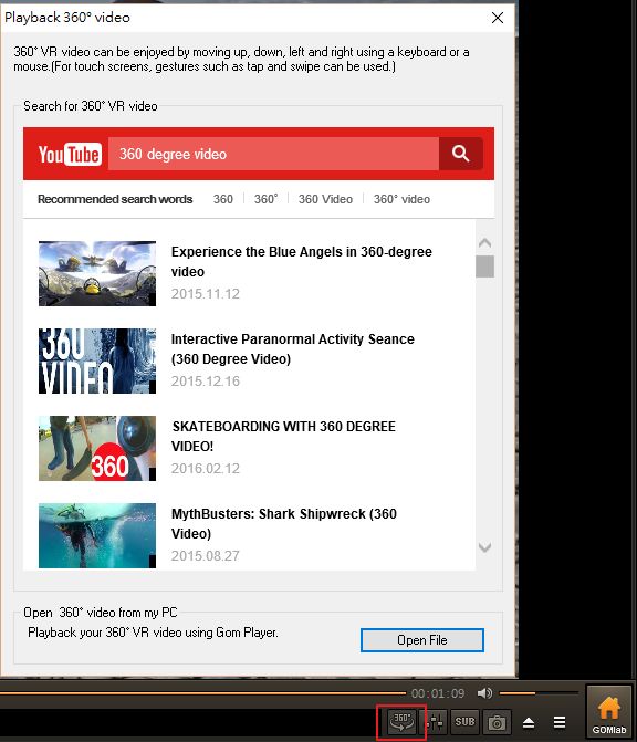 老字號影片播放軟體GOM推出360度影片播放功能，YouTube上的也能播 img-94