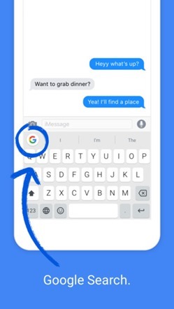 Google 為 iOS 推出 Gboard 鍵盤，整合搜尋功能不用切換畫面直接進行查詢 screen322x572