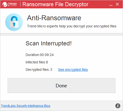 電腦被病毒勒索別擔心，解密工具幫你一次處理 (可解Cryptxxx、TeslaCrypt、SNSLocker) Scan-Interrupted