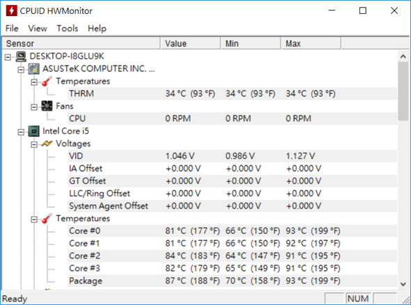 輕、薄、VR 跑得動！ASUS ROG 首款 STRIX 高效能電競筆電 GL502 來囉！ (含效能實測) cpuid-temp