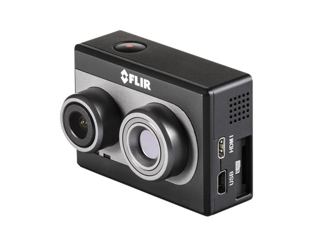 CES 2017報導：FLIR 推出新款手機紅外線熱像儀 FLIR One 與專業熱像拍攝設備Duo R、C3 FLIR_Duo_right_side