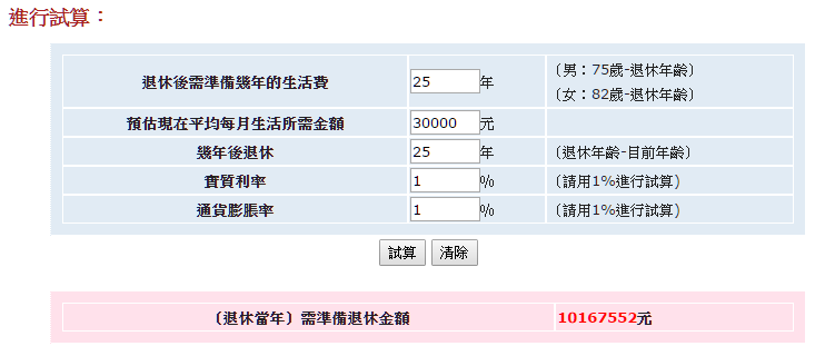 退休要準備多少退休金才夠？試算軟體幫你算一算 image-27