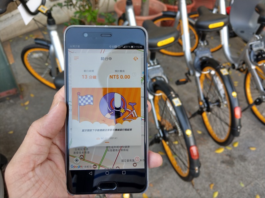 體驗心得：台南 oBike 無樁共享自行車試騎，自由停車無拘束 IMAG0861