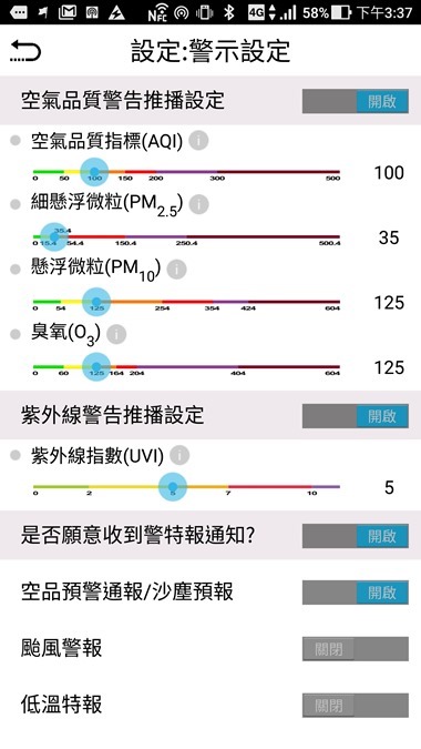 環境即時通 隨時幫你掌握各種空汙指標，推薦安裝(Android、iOS) Screenshot_20170904-153702