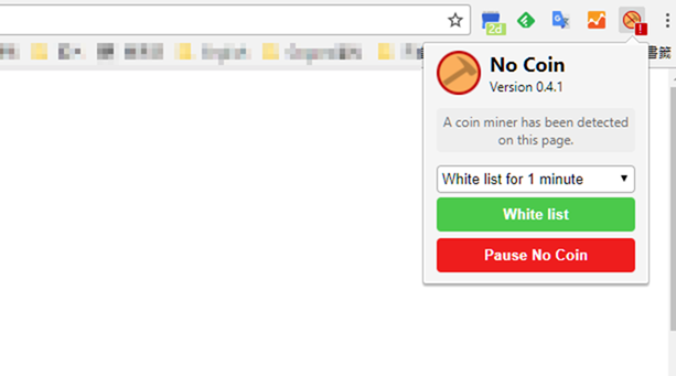 用 No Coin 外掛避免 Coinhive 挖礦程式佔用 CPU 資源(Chrome擴充套件) 026-1