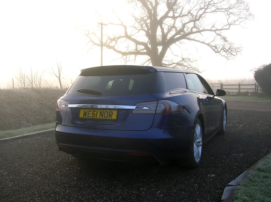 電動車多了新成員，以 Tesla Model S 改造的 Shooting Brake tesla-shooting-brake-london-show-3-1