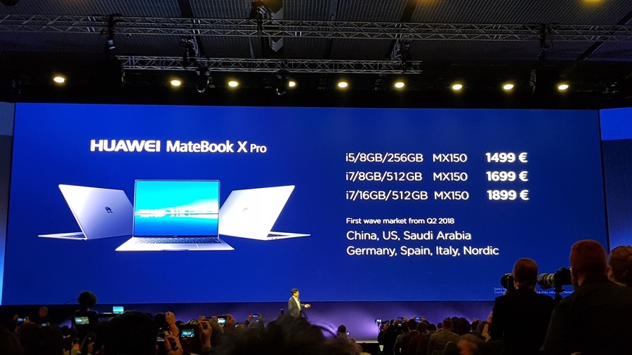 [MWC 2018] 華為正式發表 MateBook X Pro 及 MediaPad M5/M5 Pro 20180225_144341