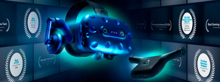 [MWC 2018] HTC VIVE Pro+VIVE 無線模組，擺脫線材體驗自由度大增 HTC-VIVE-PRO