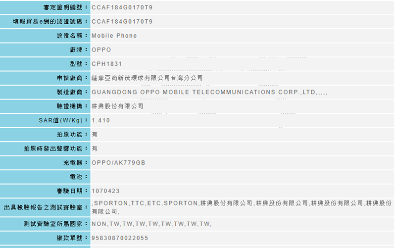 OPPO R15 一般版/夢境版已通過NCC審定，再等一下下！預計5月初發表 Image-010