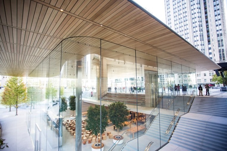 [有圖] 蘋果 2 代店現身信義計畫區？現場比對相似度極高 apple-store-chicago2