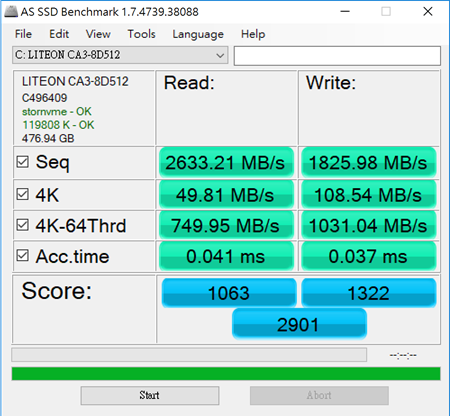 心得／輕薄效能筆電怎麼挑？ MateBook X Pro、Lenovo X1 Carbon 評比 as-ssd-benchmark