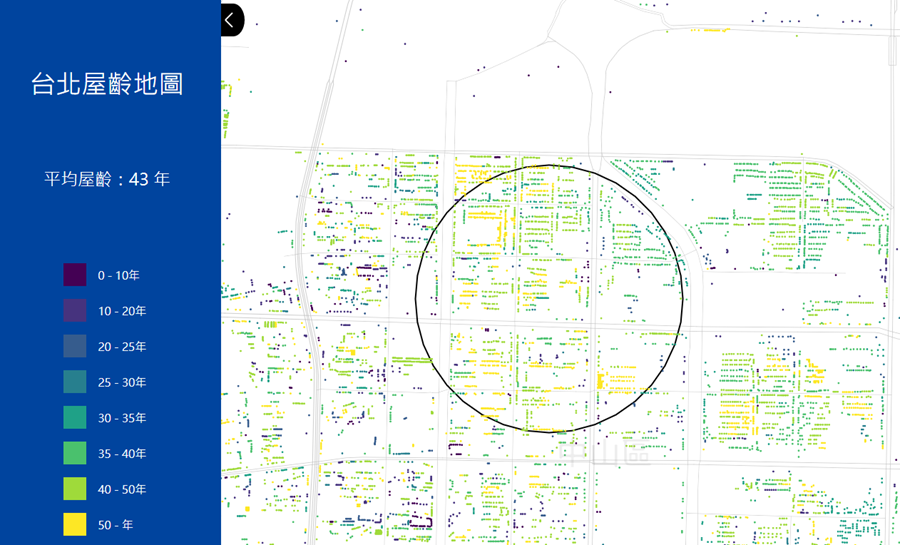 台北市區究竟有多「老」？台北屋齡地圖一次解析 image-3