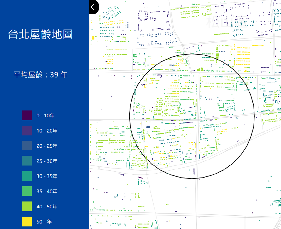 台北市區究竟有多「老」？台北屋齡地圖一次解析 image-5