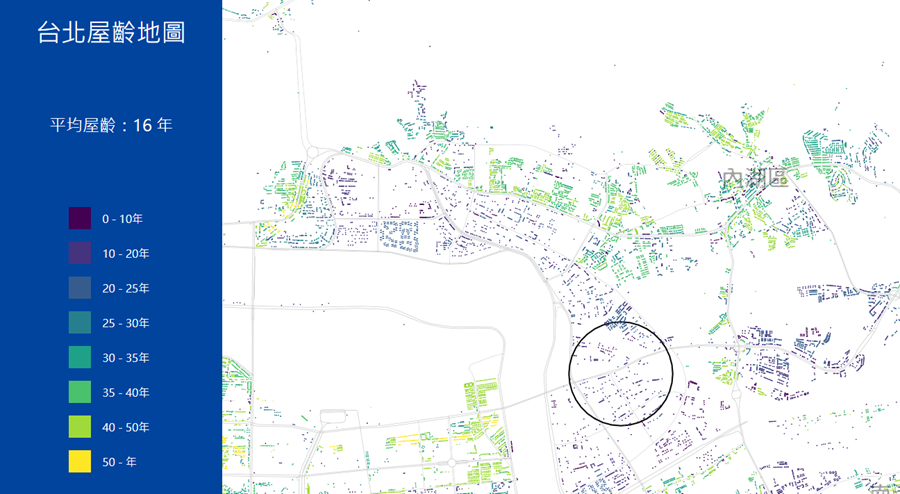 台北市區究竟有多「老」？台北屋齡地圖一次解析 image-6