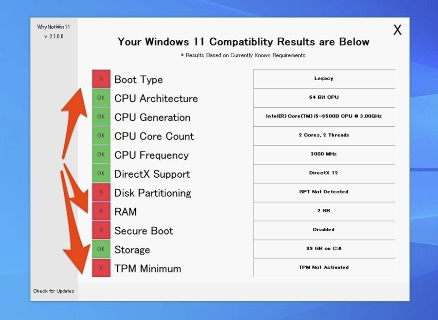 為什麼電腦不能升級 Windows 11？WhyNotWin11 相容性檢測工具一五一十告訴你 image