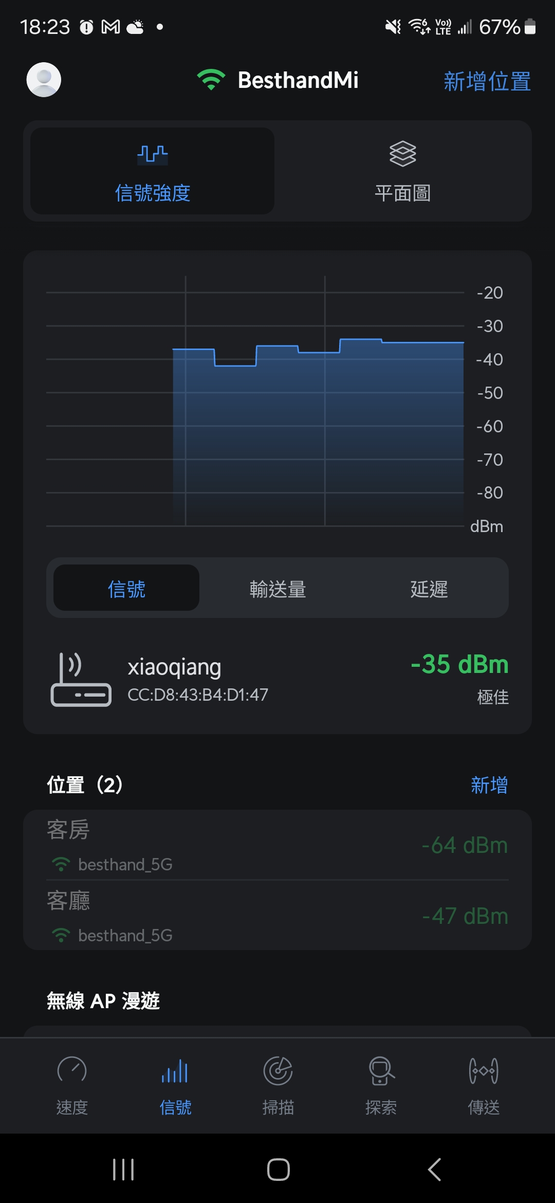 小米 AX3000T 評測：高 CP 值的高速 WIFI 6 路由器 Screenshot_20240515_182349_WiFiman